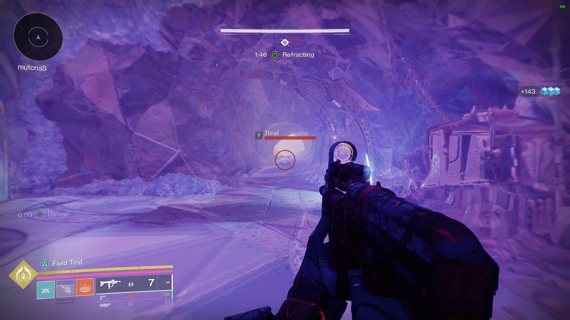 The correct path that leads to the shattered door in Destiny 2 Kell's Fall (Image via Bungie)
